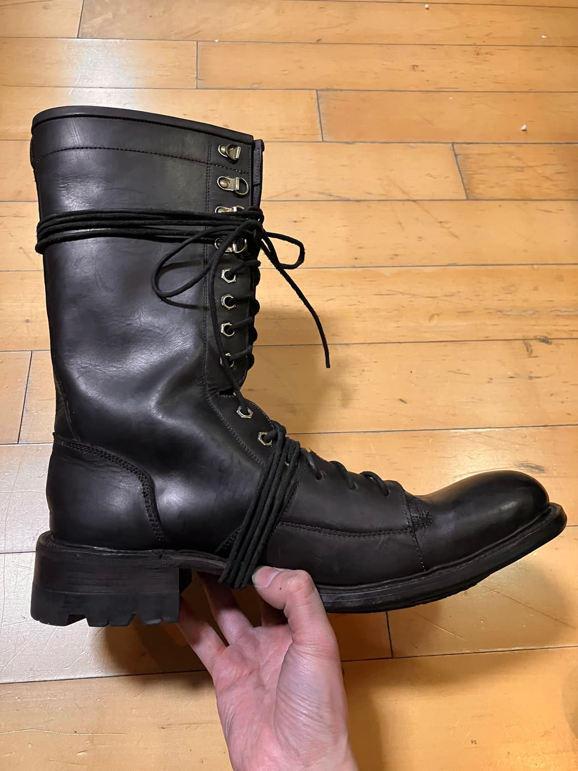 Alfredo bannister 알프레도 바니스터 롱 밀리터리 부츠 43 상품이미지4