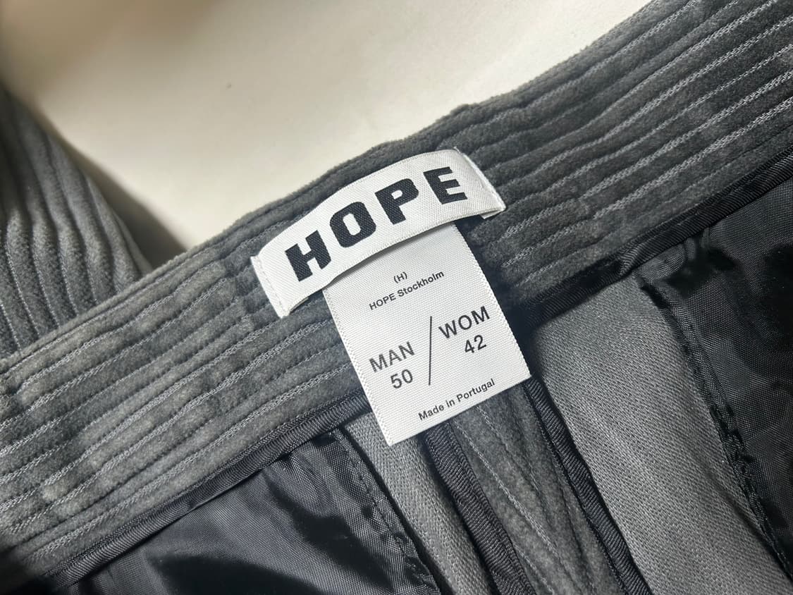 호프 그레이 코듀로이 트라우져 상품이미지3