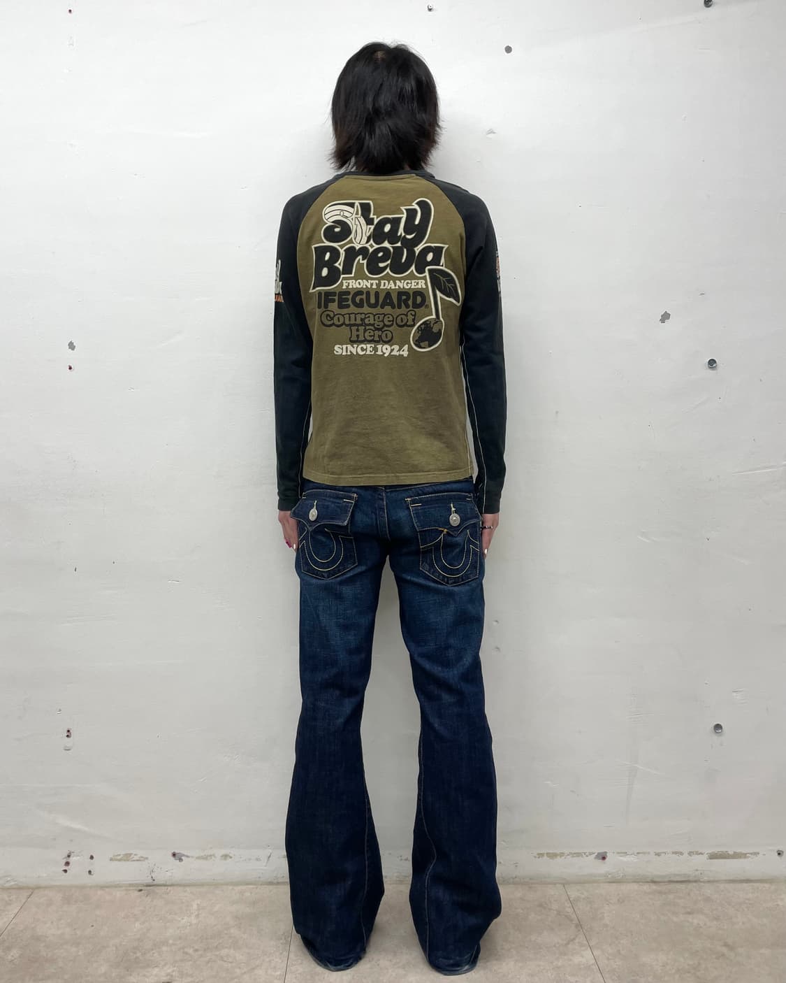note leaf khaki long sleeve  상품이미지6