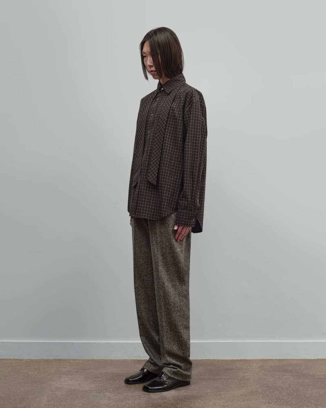 [S,M,L]커미션 25fw Banker 체크 셔츠 상품이미지6