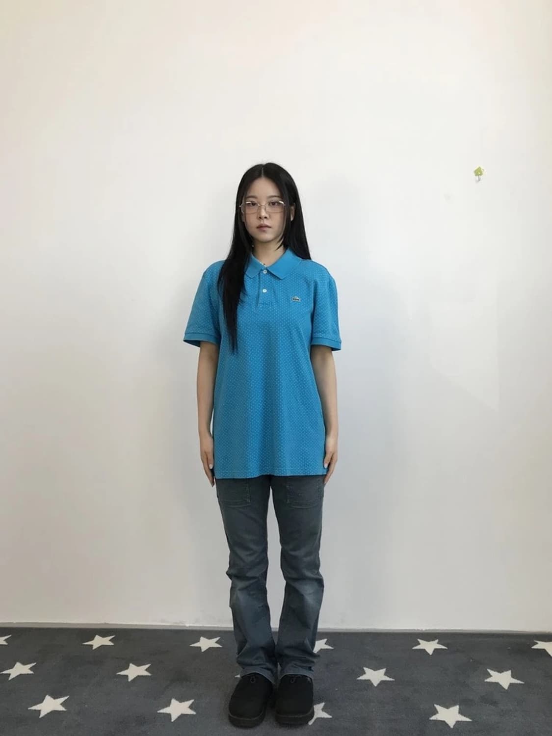 Lacoste Dot Pattern Polo Shirt 상품이미지1