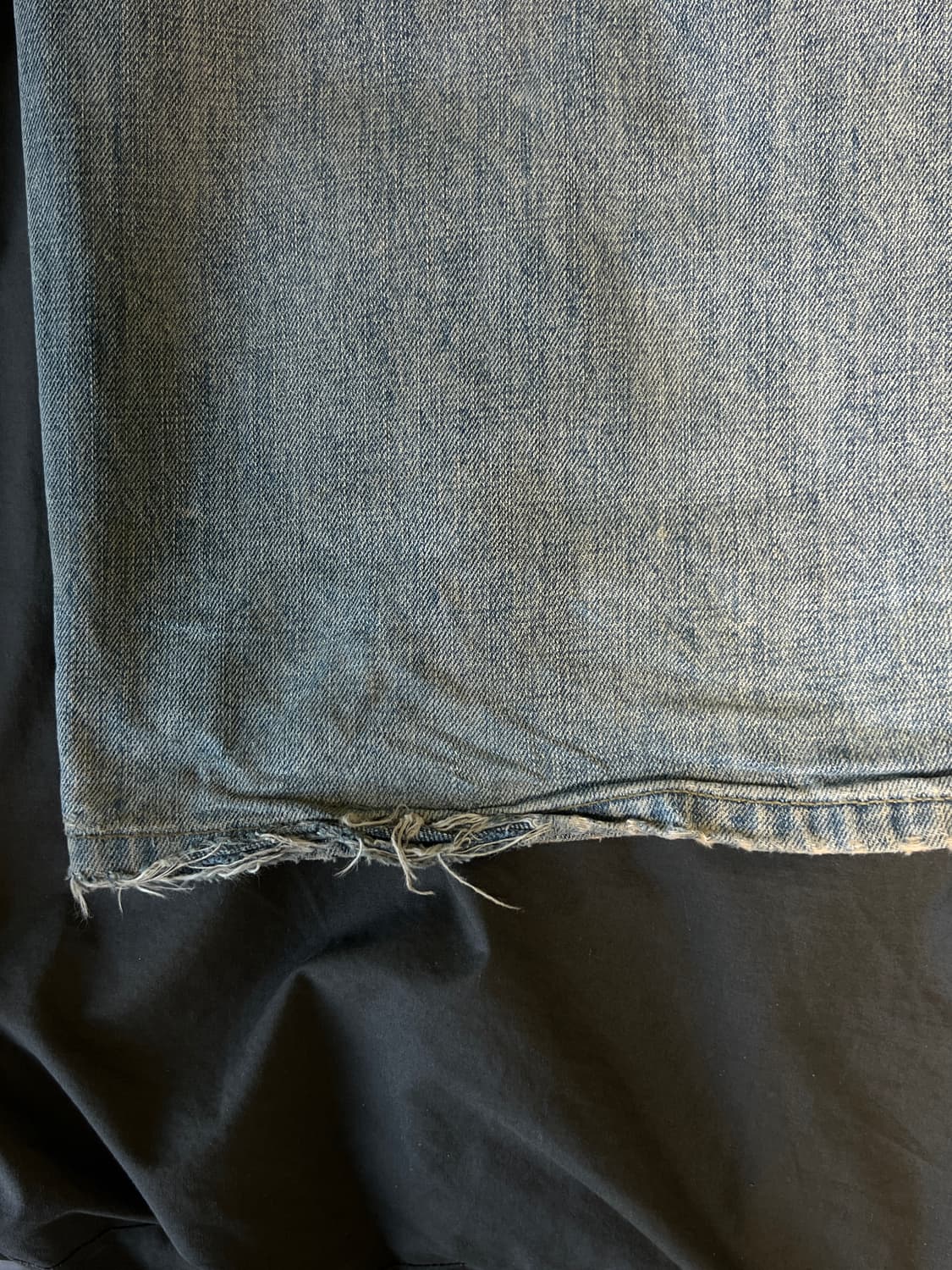 노운 디스트로이드 와이드 데님 상품이미지4