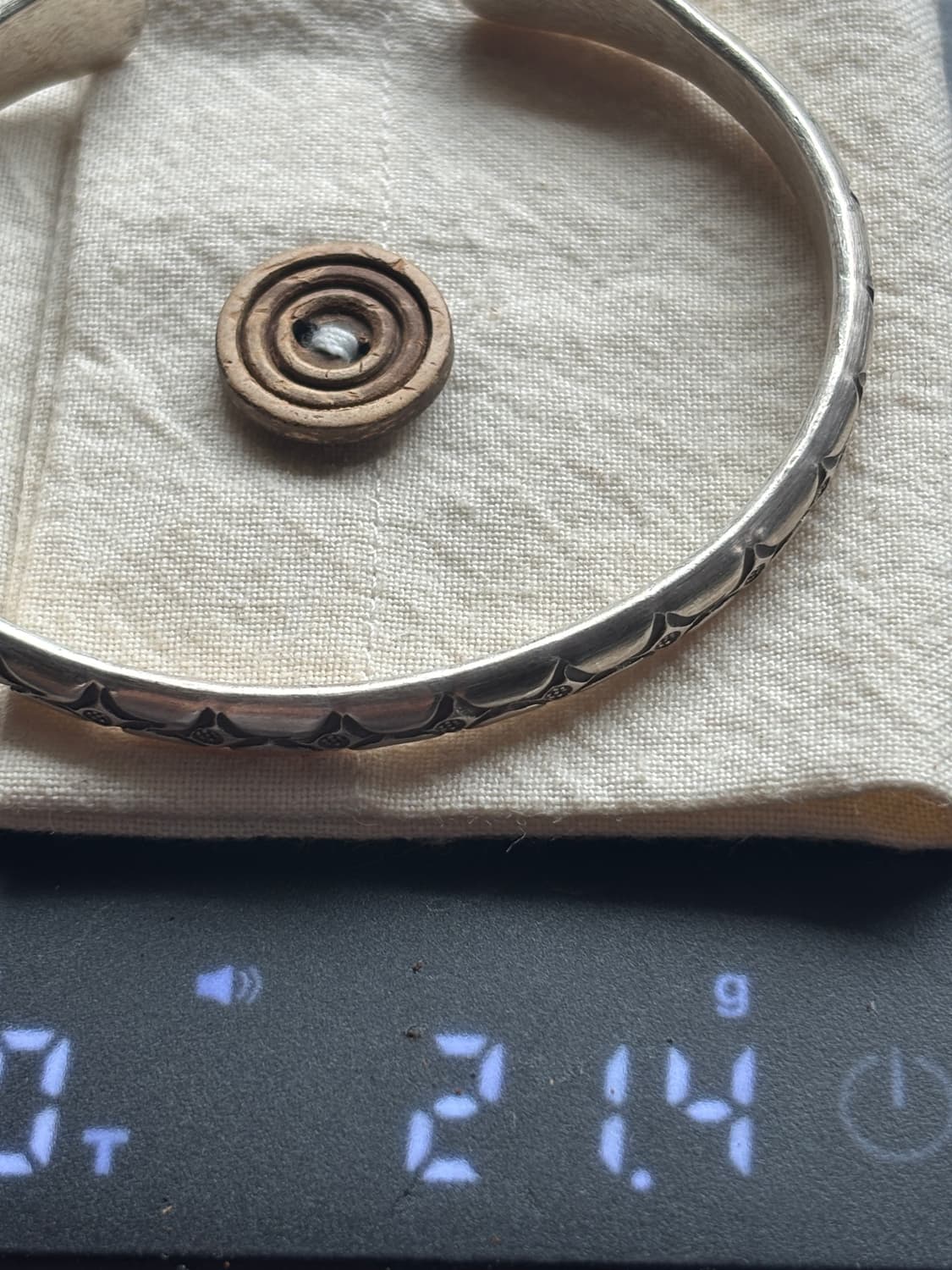 카렌 실버 각인 오픈 뱅글 (21.5g / 남녀공용 새상품) 상품이미지3