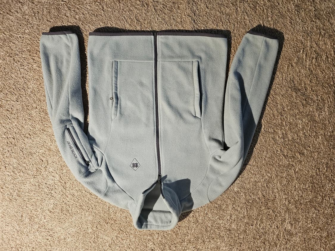 코오롱 민트색 플리스 후리스 집업 (55size) 상품이미지2