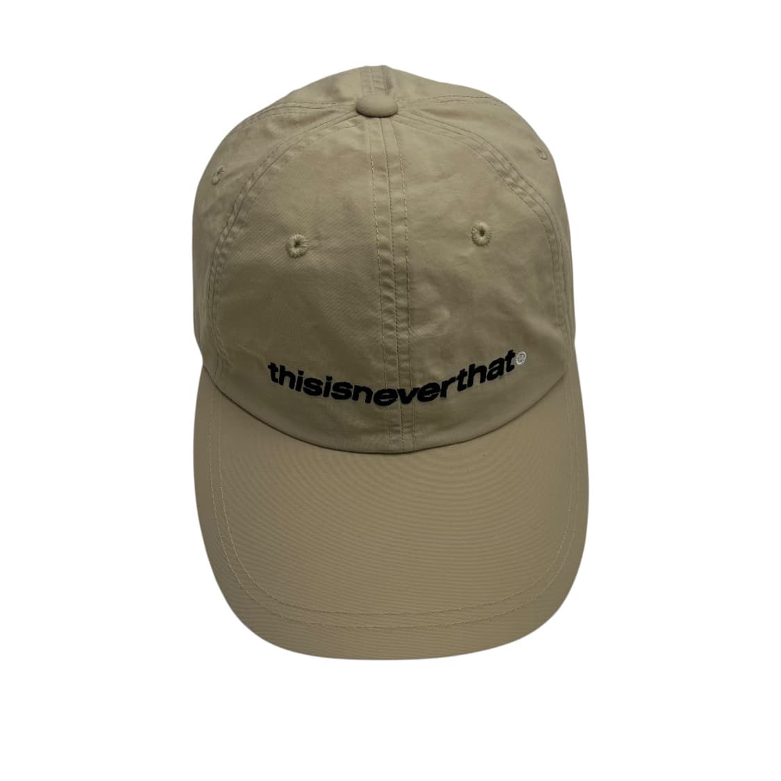 디스이즈네버댓 센터로고 베이지 볼캡 상품이미지4