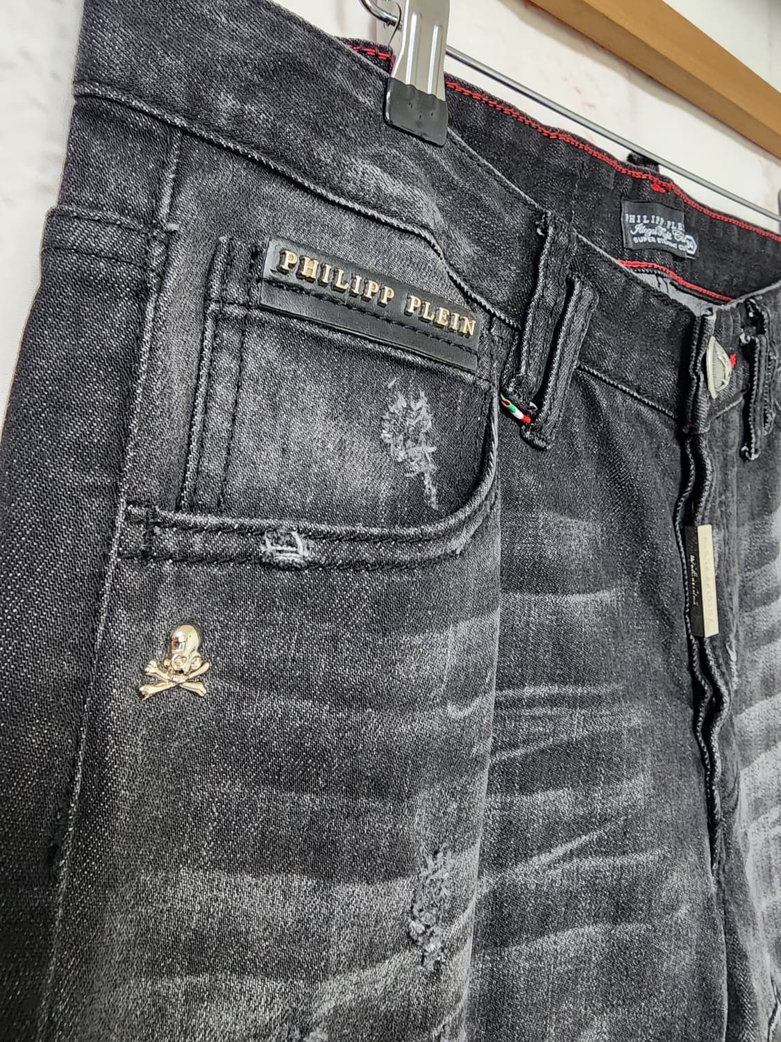 필립플레인 블랙 데님 팬츠 상품이미지8