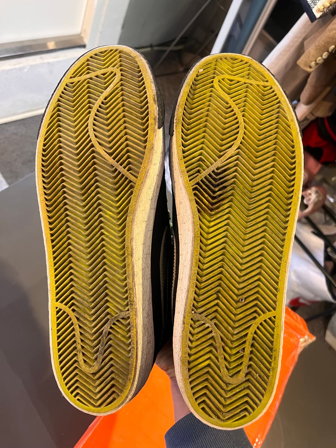 나이키 블레이저 블랙 실버 네온 그린(285mm) 상품이미지7