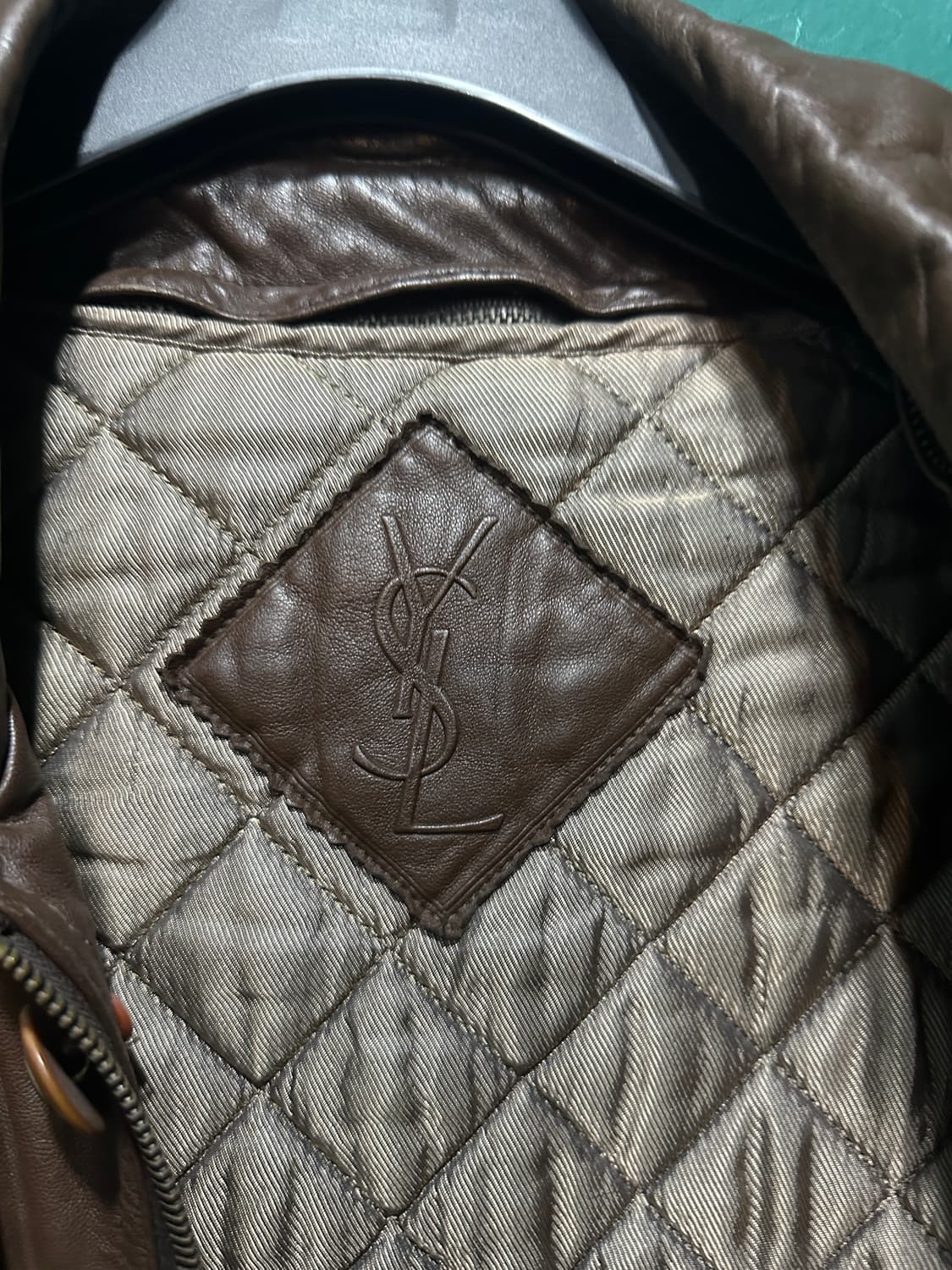 입생로랑 양가죽 아카이브자켓 브라운105 상품이미지5