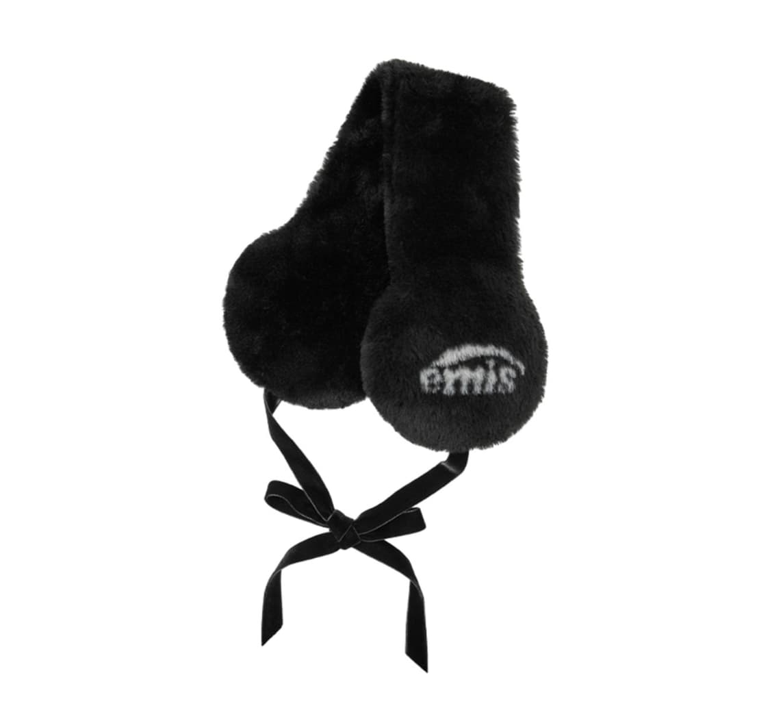 EMIS 이미스 로고 자카드 이어 워머 귀도리 블랙 상품이미지1