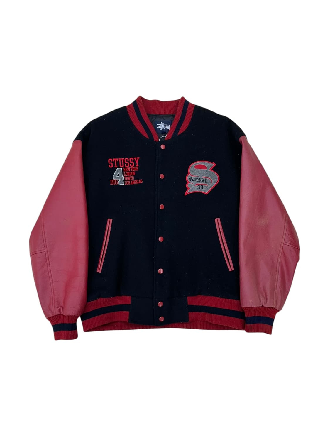 90‘s 스투시 바시티 자켓 상품이미지1