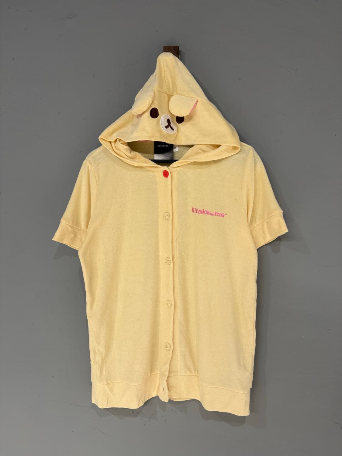Rilakuma face point button hoodie 상품이미지5
