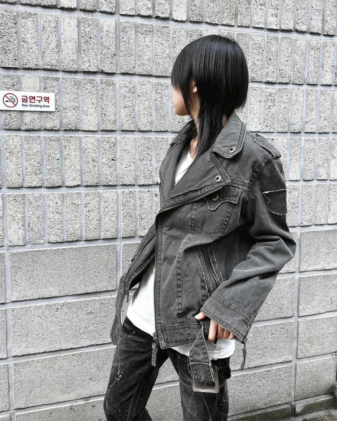 버커루 데님 그런지 라이더 자켓 상품이미지8