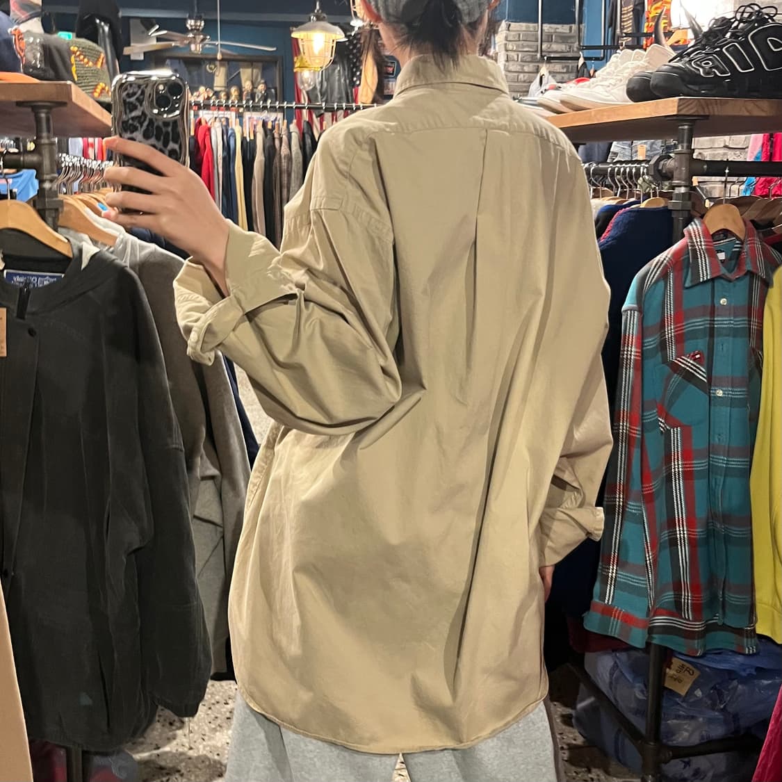 POLO 폴로 랄프로렌 베이지 셔츠 XXL 상품이미지5
