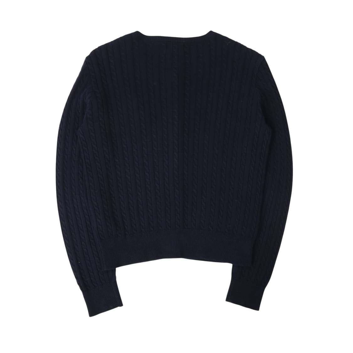 폴로 랄프로렌 QR 네이비 케이블 니트 가디건 상품이미지5