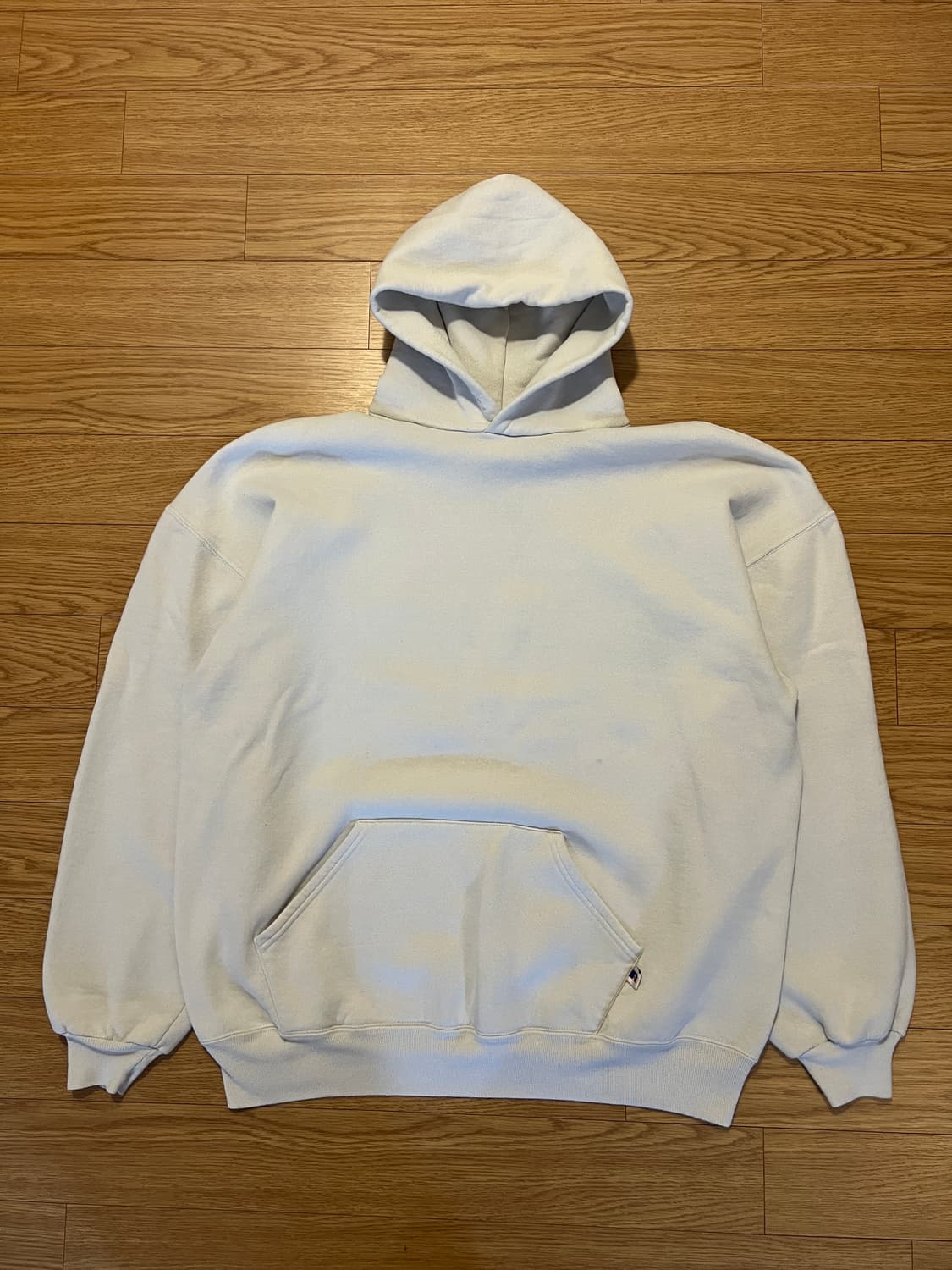 90s USA 러셀 빈티지 후드 화이트 XXL 상품이미지2