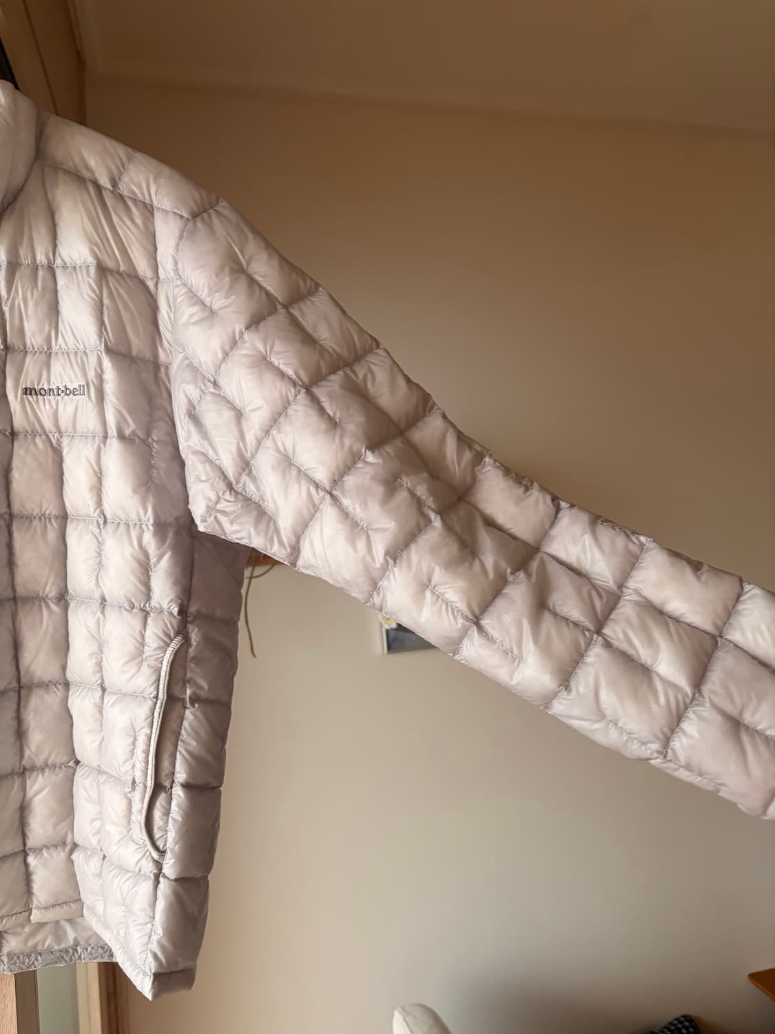 Montbell 몽벨 플라즈마 1000 L 라이트 그레이 판매합니다! 상품이미지3