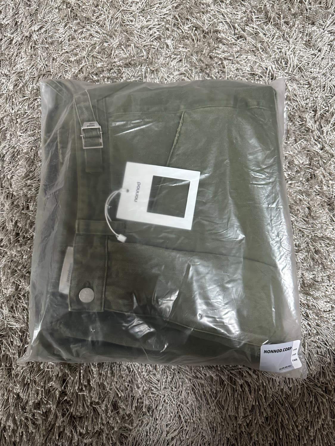 [3] 논노드 빈티지 카고 카키 상품이미지2