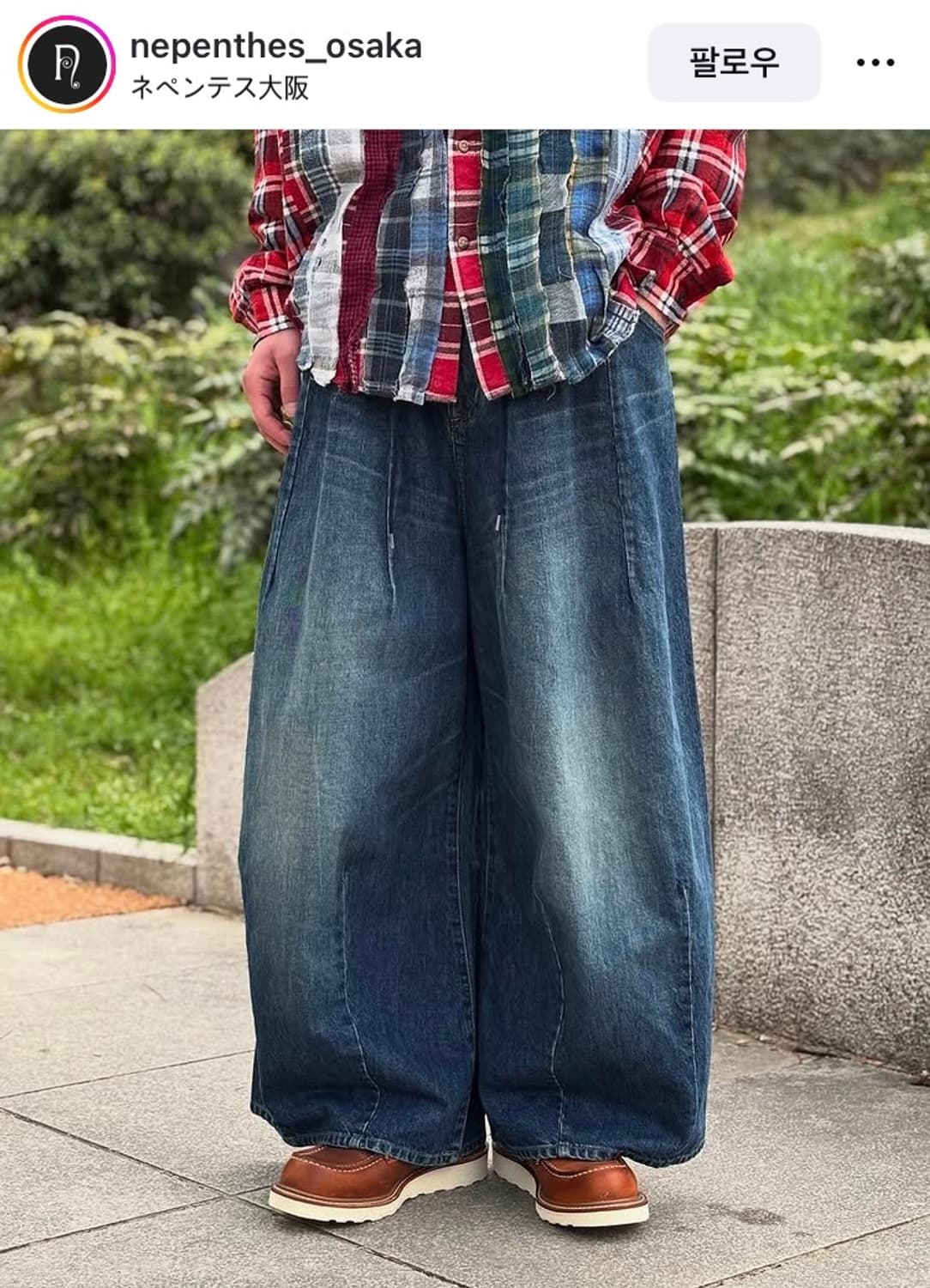 니들스 H.D. 버기 팬츠 진 12온즈 데님 인디고 상품이미지4