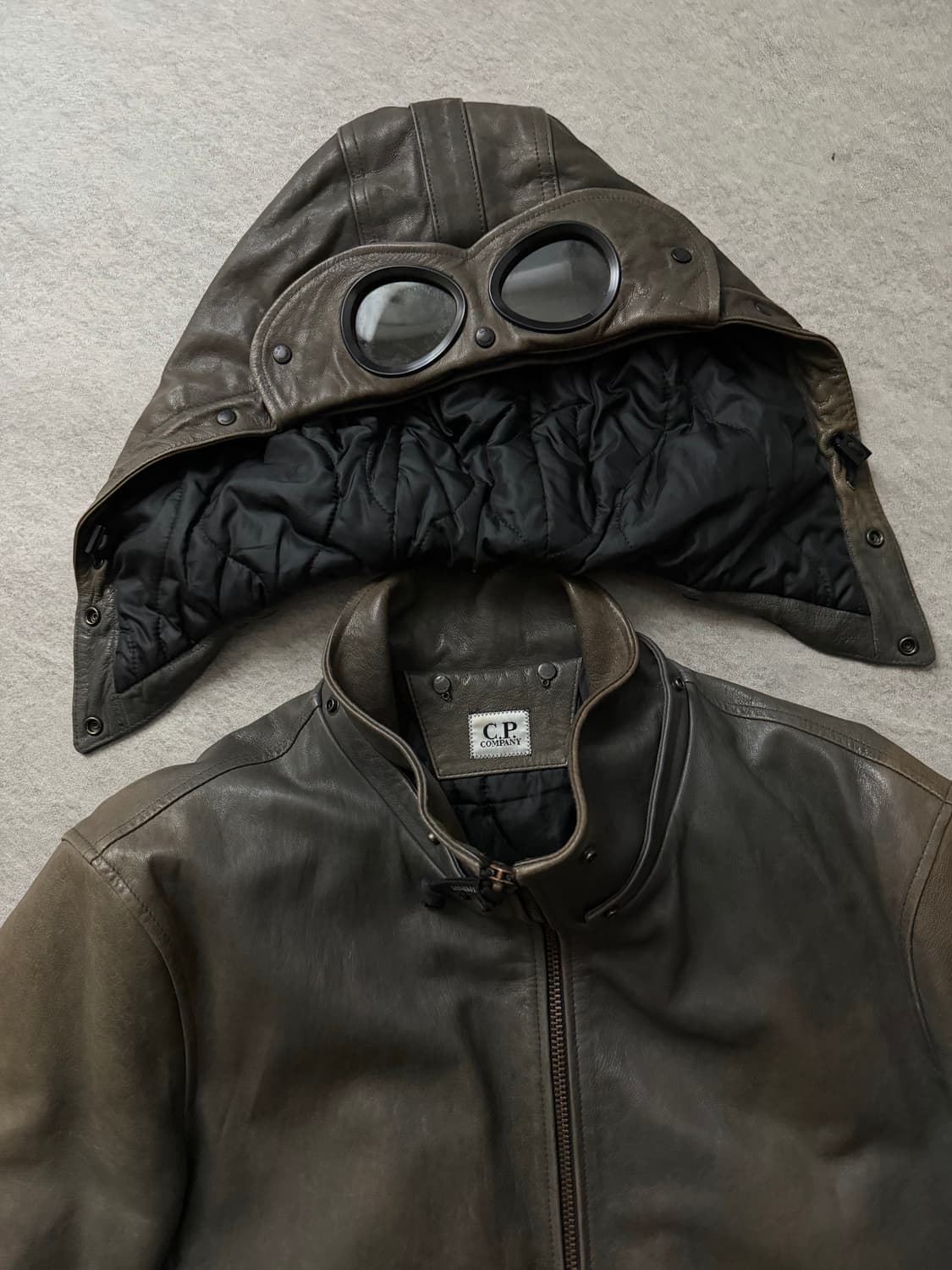CP컴퍼니 고글 램스킨 레더자켓 상품이미지8