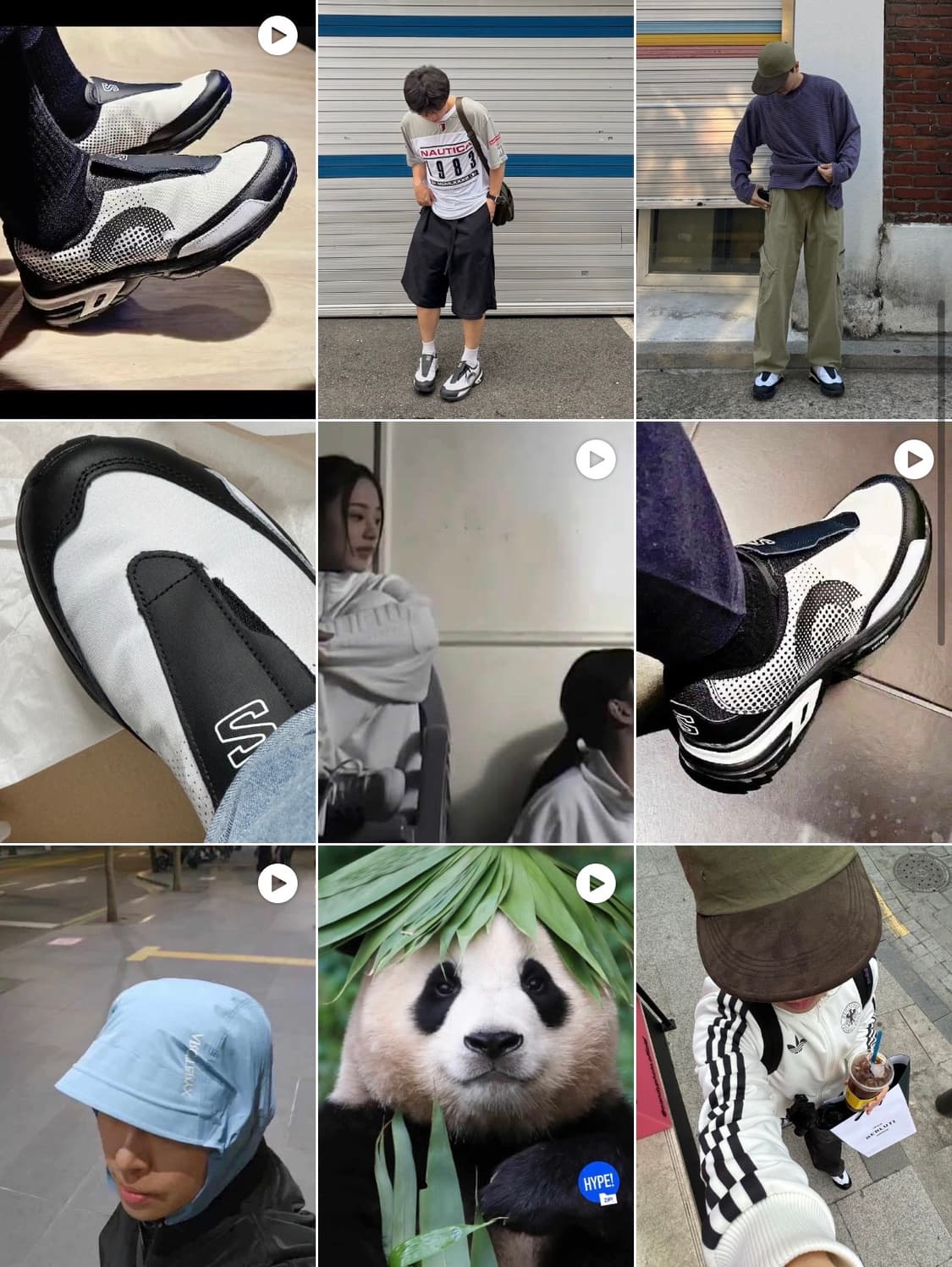 살로몬 x 꼼데가르송 옴므 플러스 SR901E 화이트 블랙 상품이미지6