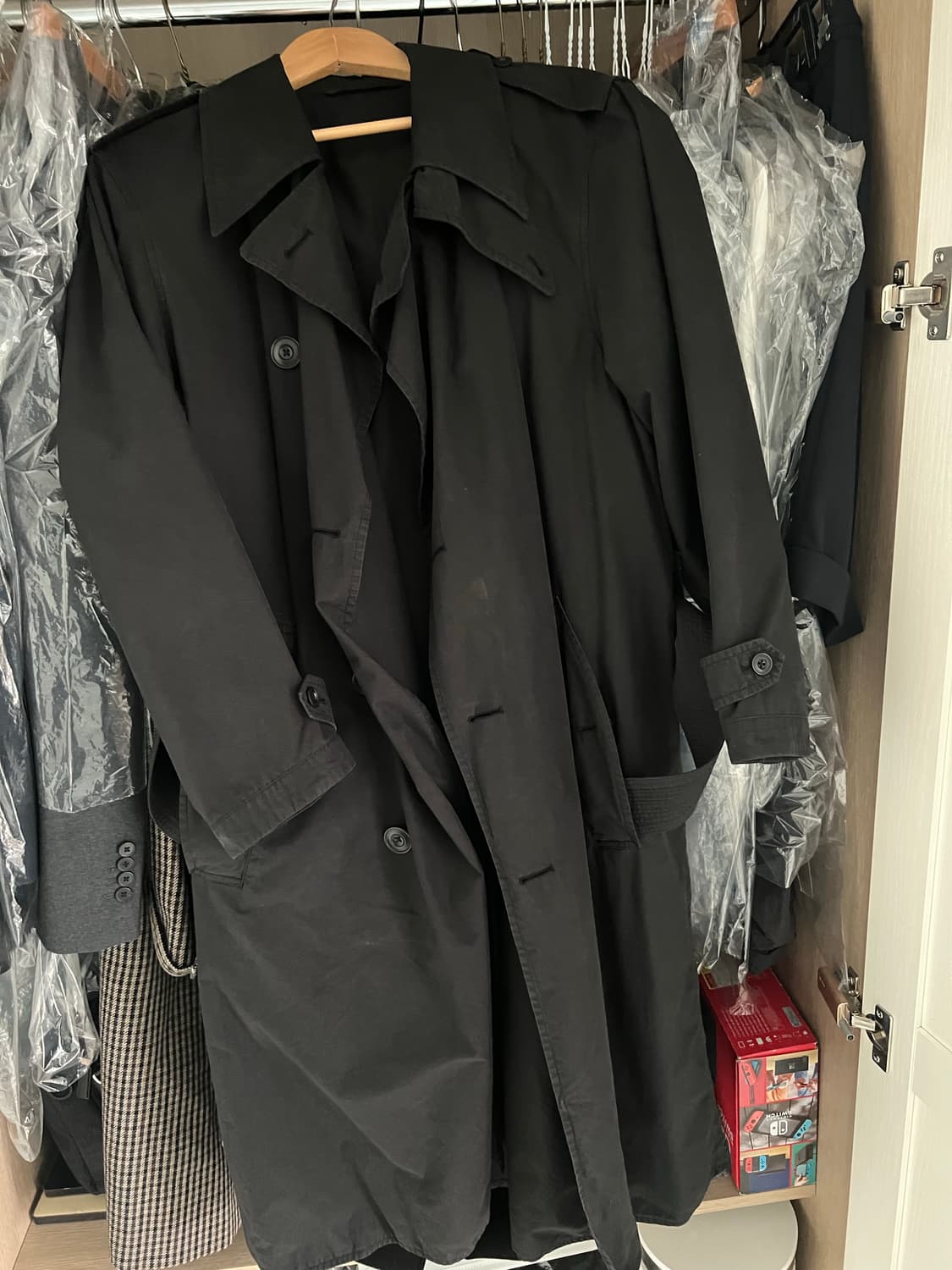 르메르 코튼 트렌치코트 블랙 S 상품이미지4