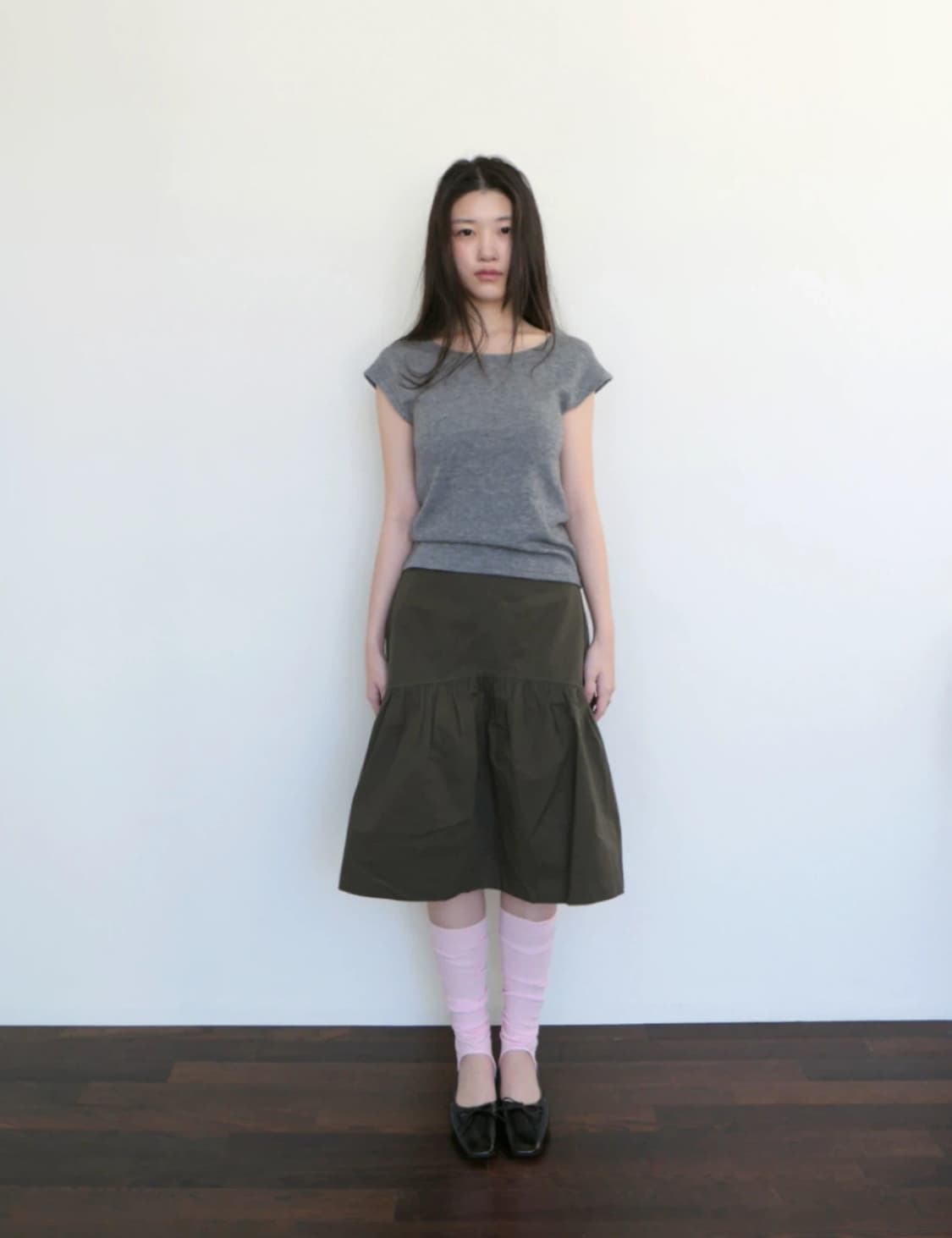 베이비랩 work gather skirt 스커트 상품이미지2