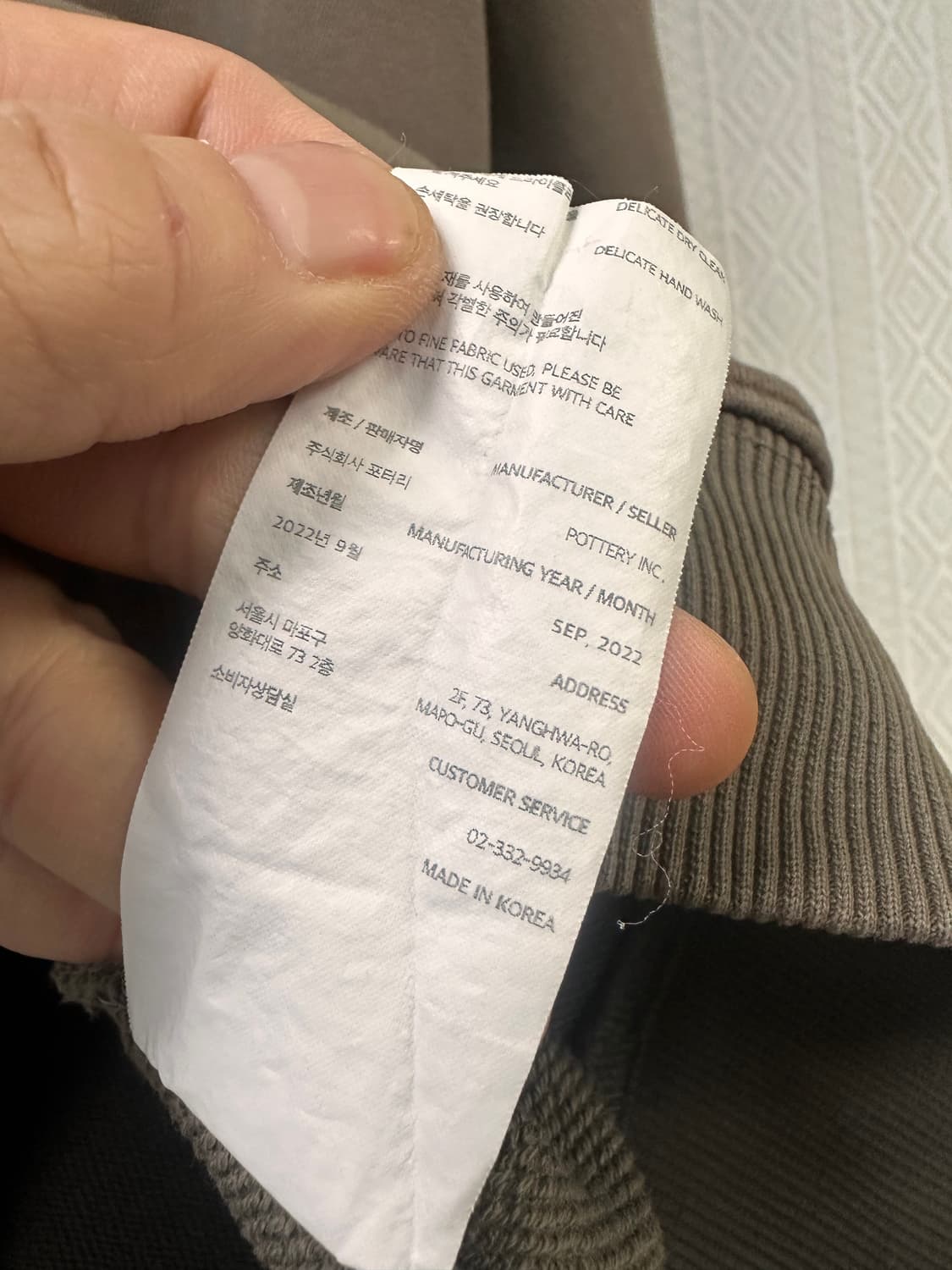 (1)포터리 22FW 하프버튼 후드 브라운 상품이미지5