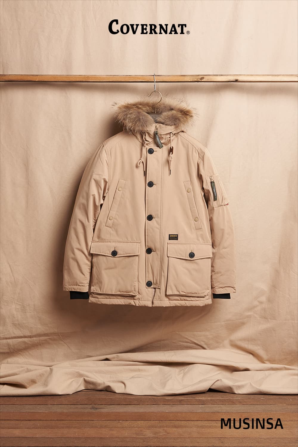 # 겨울파카의 대명사 N-3B 커버낫 남성 후드 구스다운 패딩 급처 상품이미지1