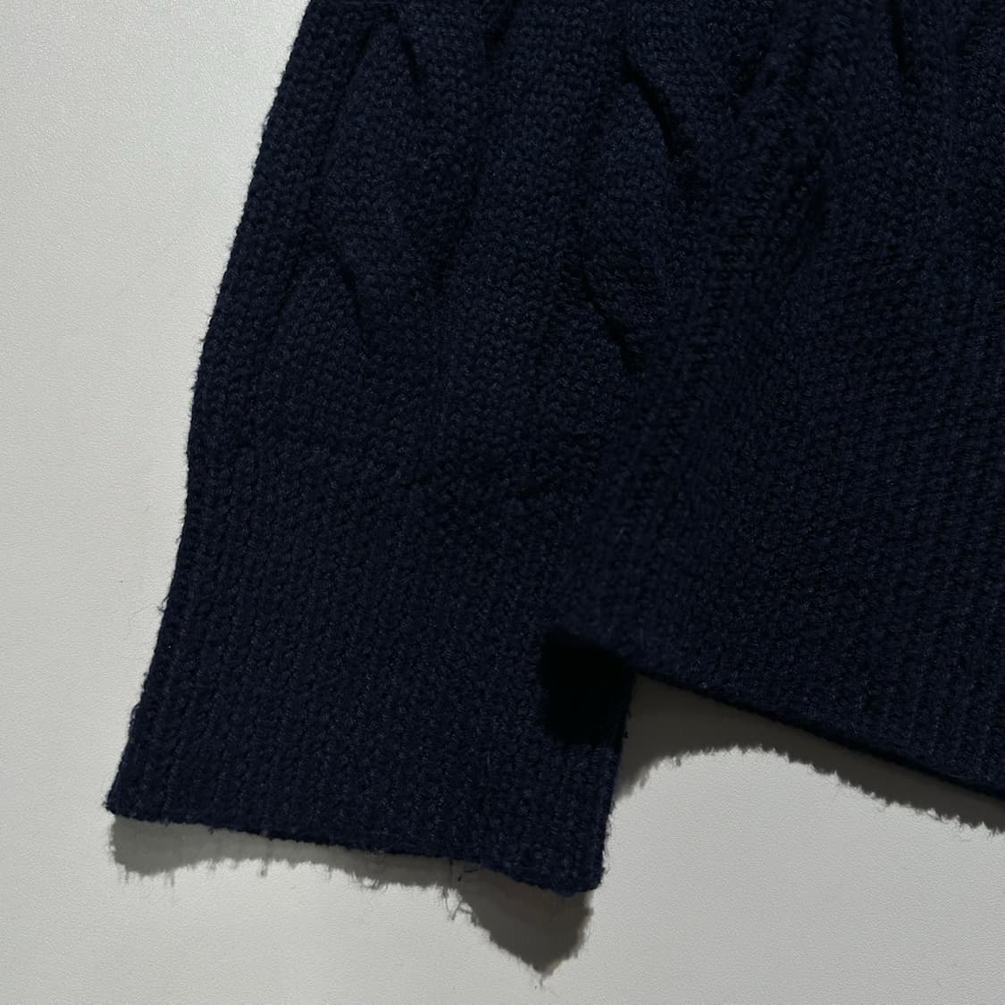 폴로 랄프로렌 케이블 라운드 니트 가디건 네이비 상품이미지5