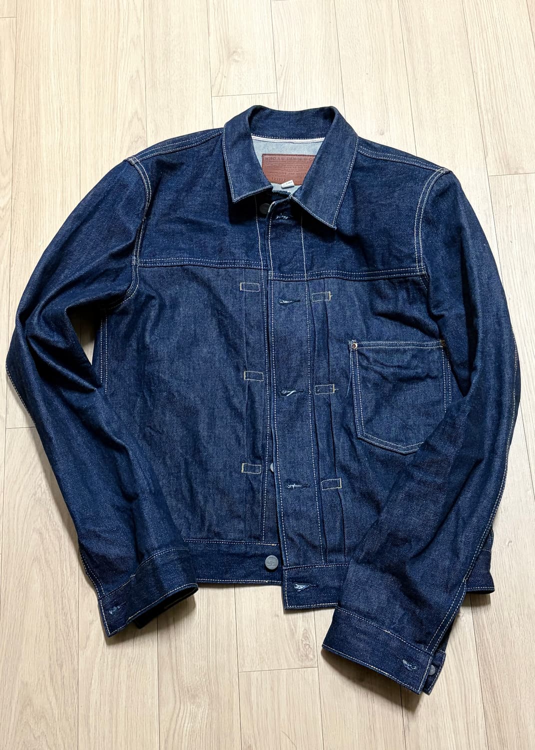 [WhoAU] 콘밀 데님 자켓 상품이미지1