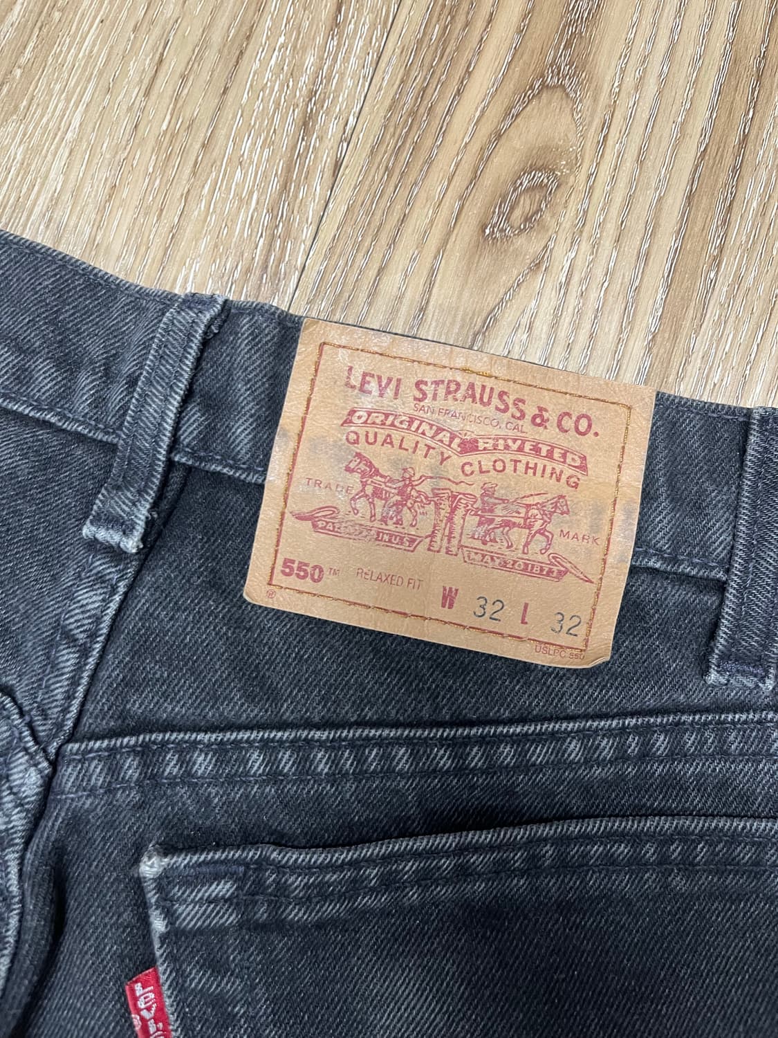 리바이스 550 빈티지 흑청바지 29 상품이미지3