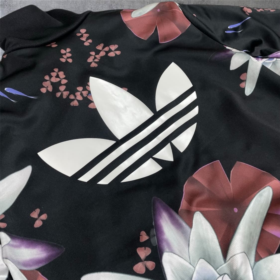아디다스 Adidas 블랙 로터스 플라워 파이어버드 트랙탑 져지 85 상품이미지6