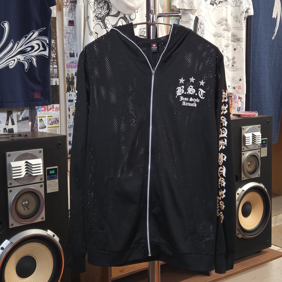 에어워크 메쉬 레터링 후드집업 상품이미지2