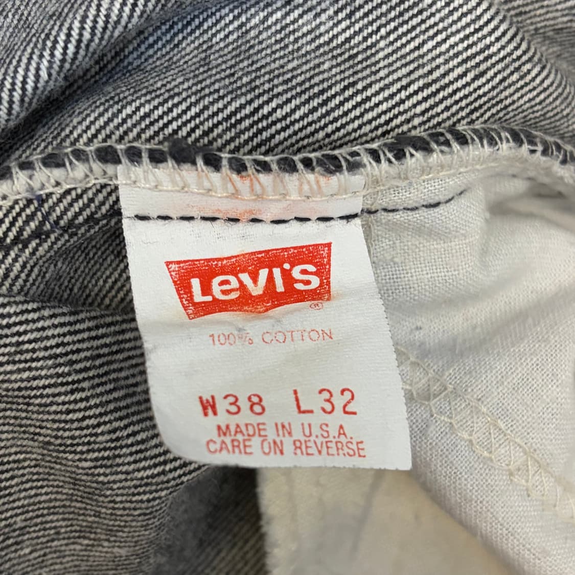 90s Made in USA 빈티지 리바이스 550 블랙진 청바지 상품이미지3