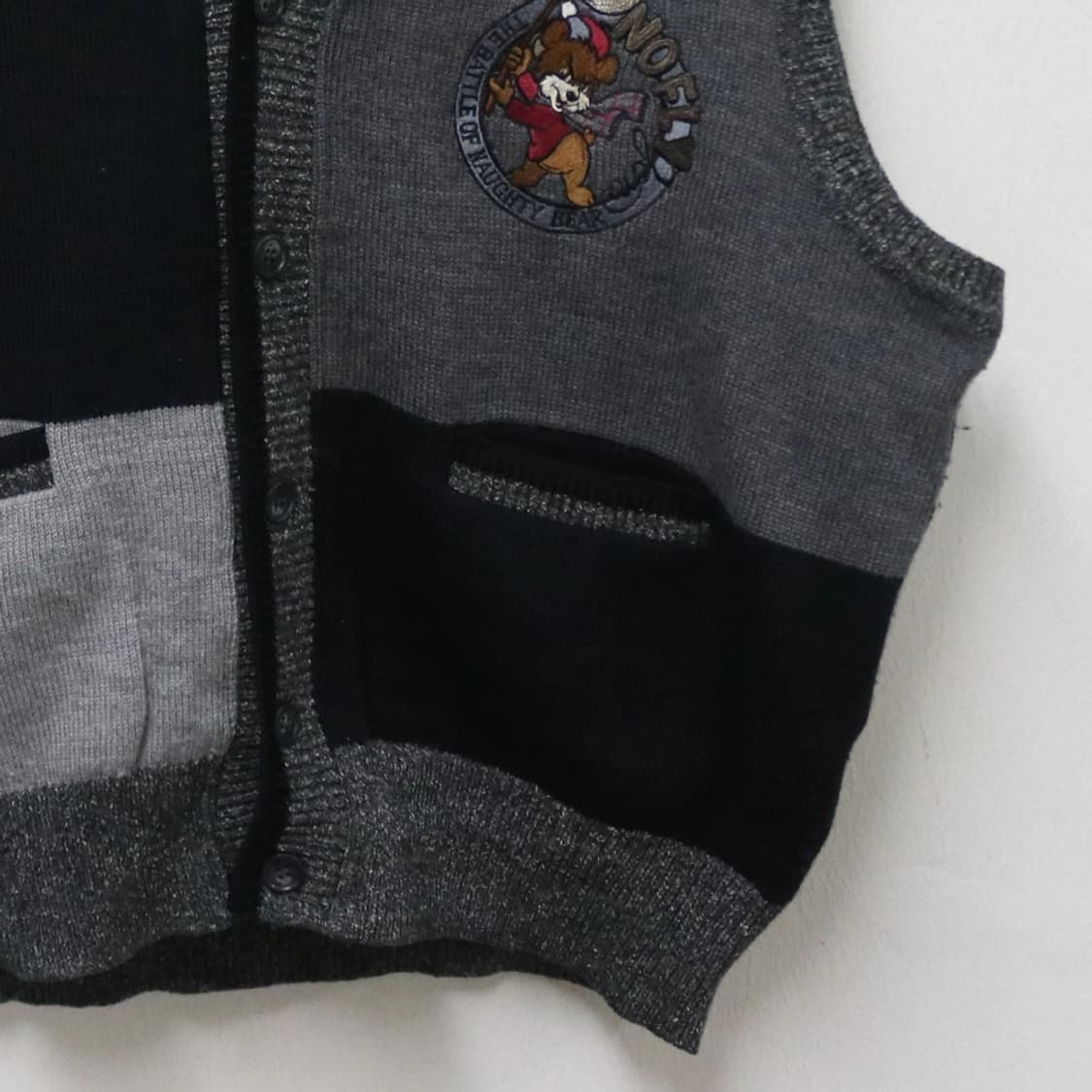 GELLAN EUROPE  Y2K 자수 울 혼방 니트베스트 64215 상품이미지4