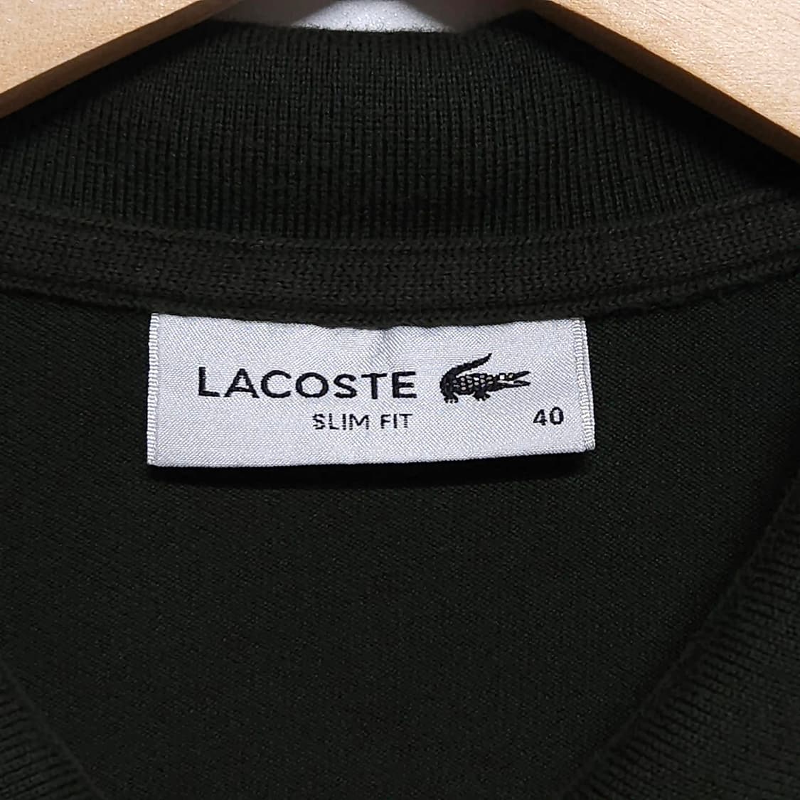 여성55)LACOSTE 라코스테 긴팔 카라티 카키 상품이미지3