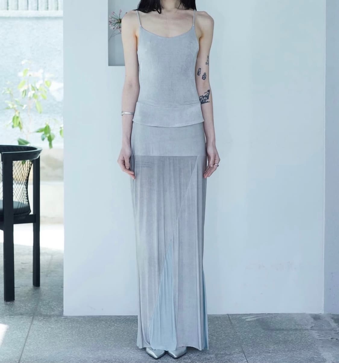 Drop Skirt - Aqua 상품이미지1