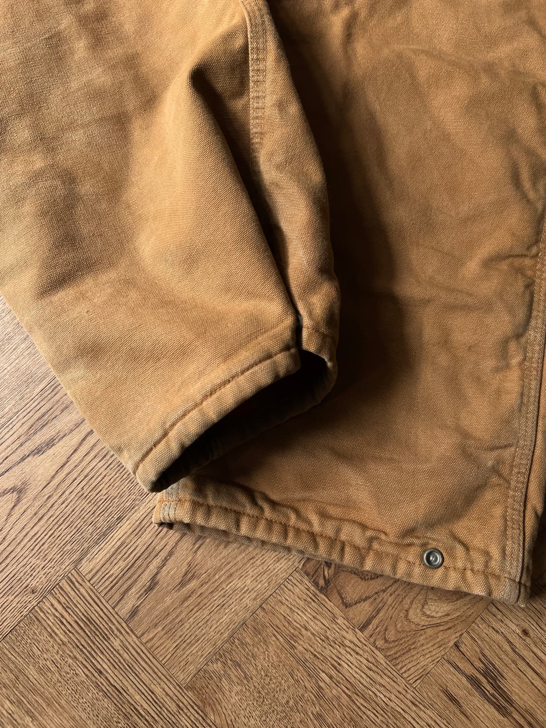 [42]90's 칼하트 Made in USA 퀼팅 라이닝 브라운 워크팬츠 상품이미지7