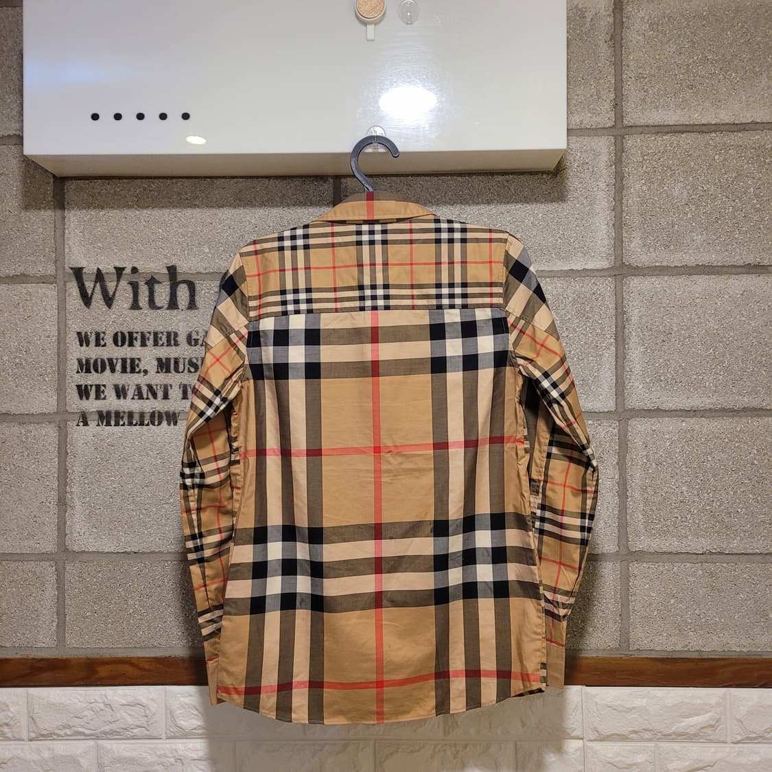 버버리 체크 스트레치 셔츠 12Y 상품이미지2
