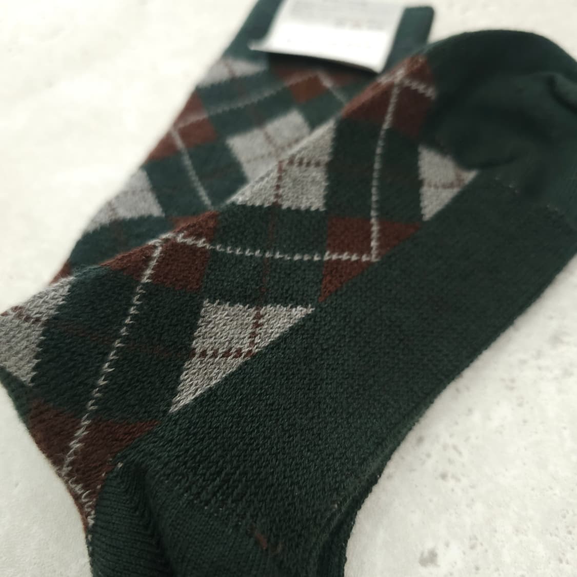 JPN 아가일 패턴 양말 상품이미지3