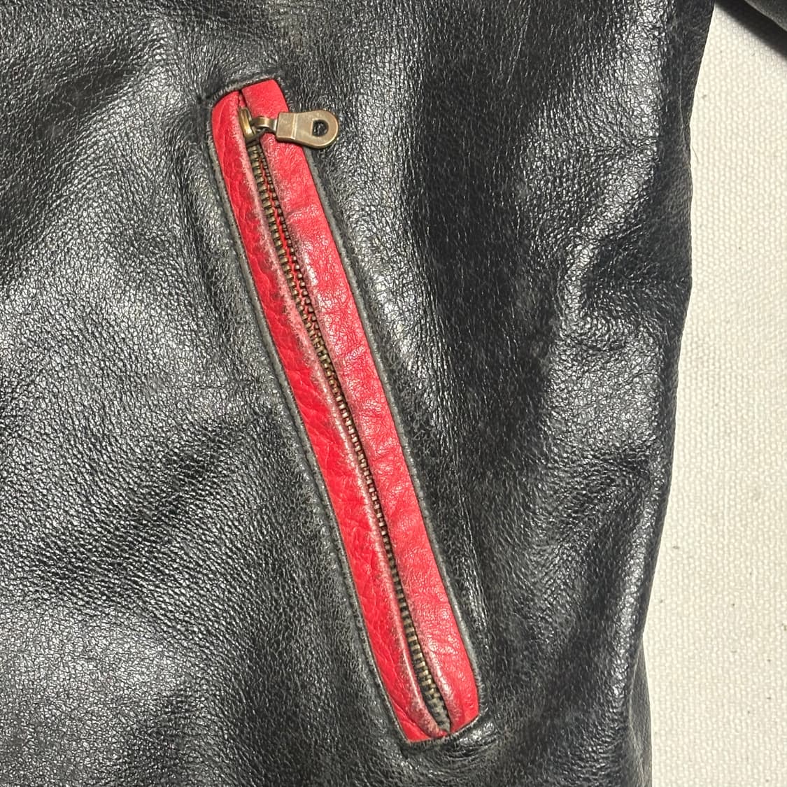 요시무라 빈티지 소가죽 레이싱자켓 상품이미지6