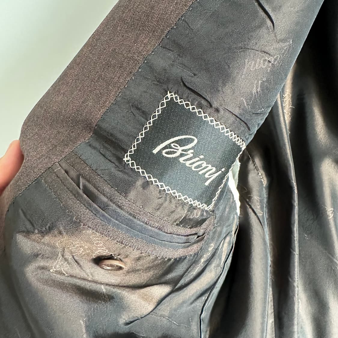 브리오니 브라운 헤링본 블레이져 상품이미지7