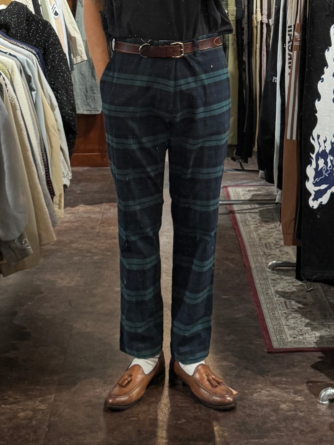 폴로랄프로렌 타탄체크 코튼팬츠 38 상품이미지1