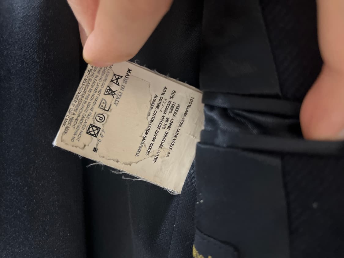 비비안웨스트우드 롱코트 새상품급 스트라이프 네이비 상품이미지8