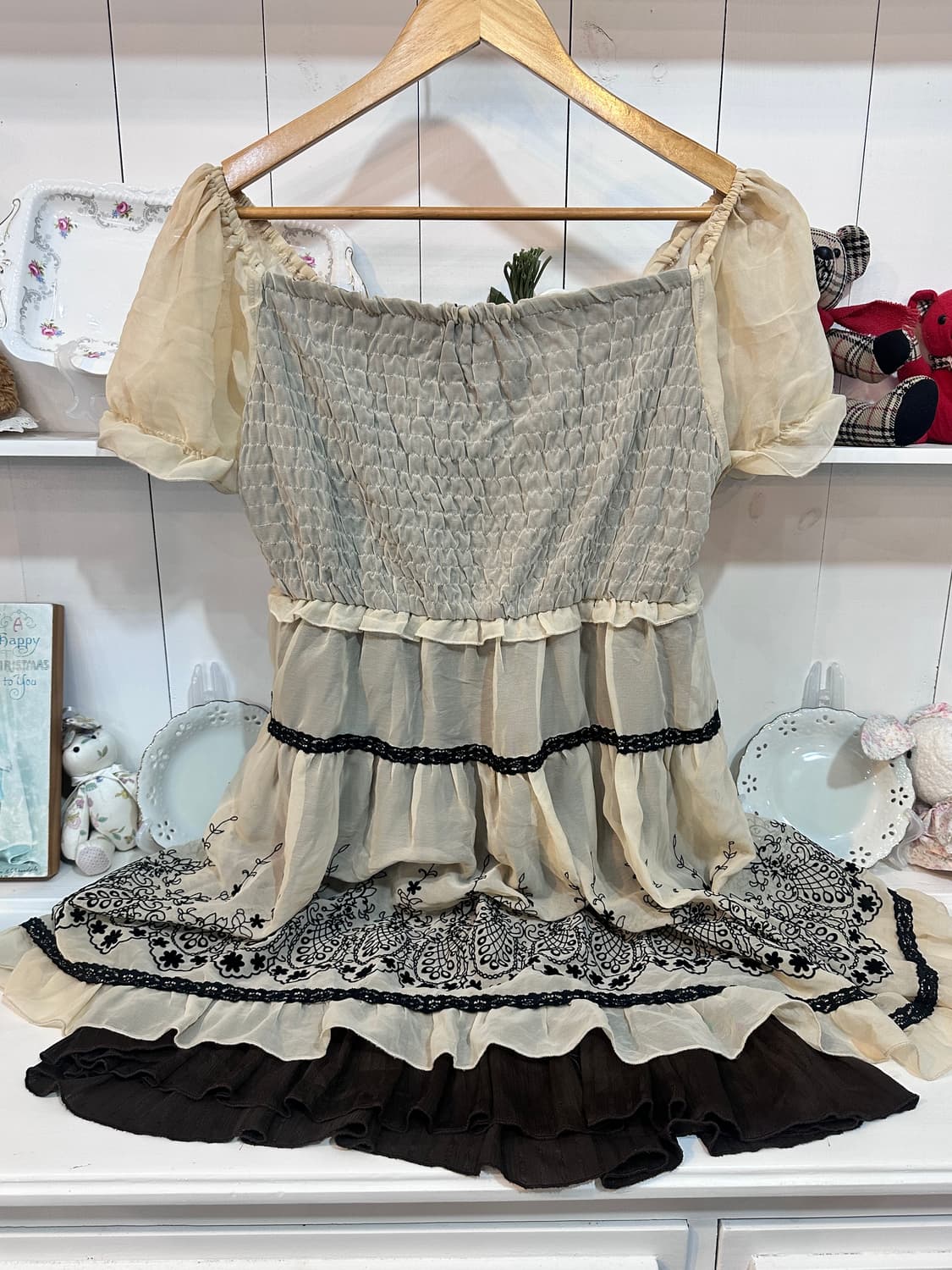 악시즈팜(악시즈팜) 팜므(팜므) 로맨틱 스모크 원피스 상품이미지6