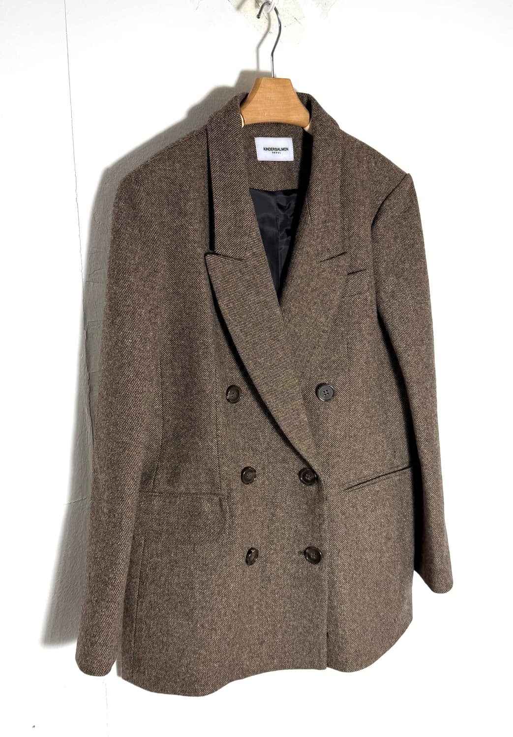 킨더살몬 헤링본자켓 킨더살몬자켓 킨더살몬코트 상품이미지1