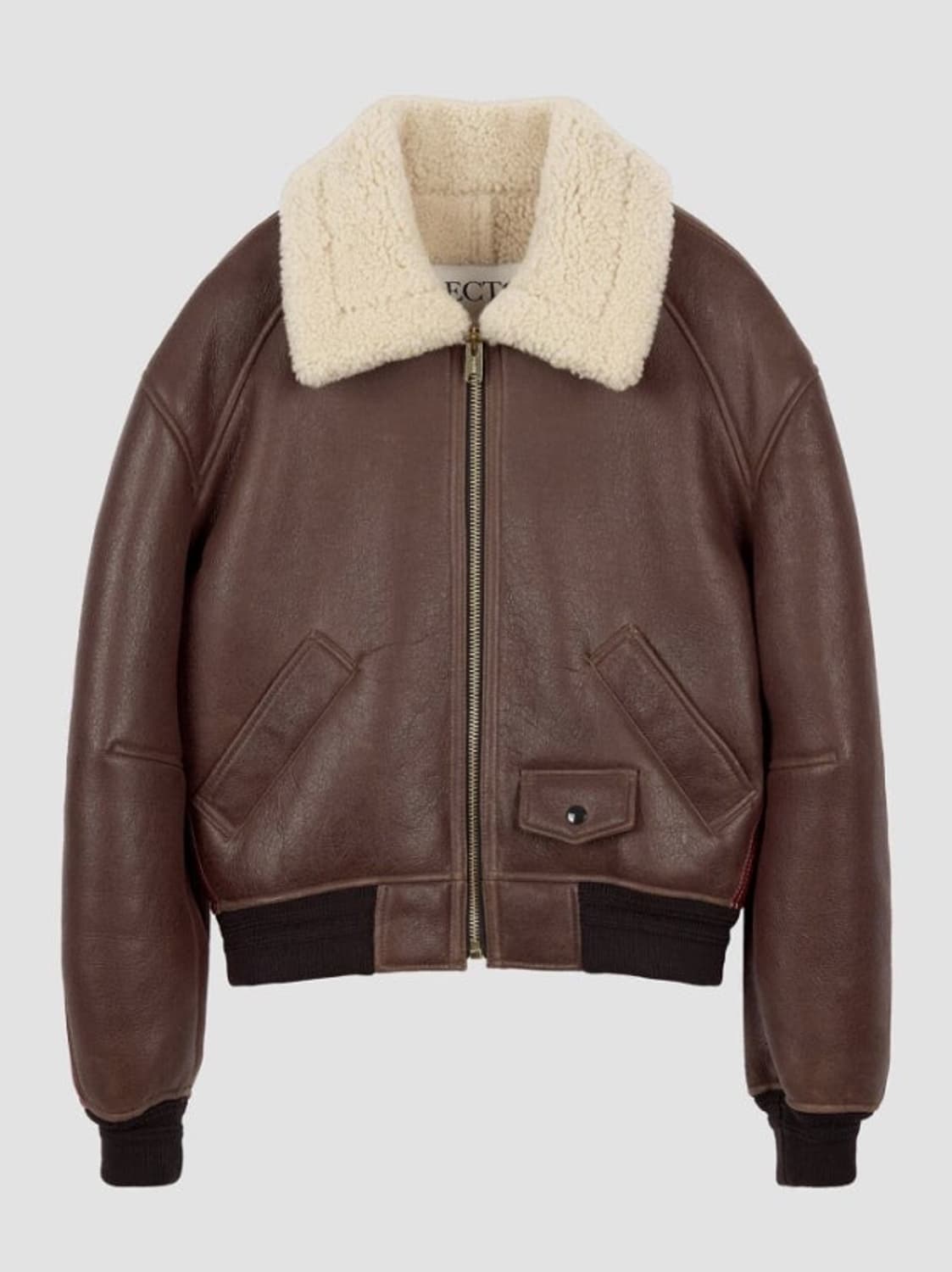 [새상품] 렉토 클래식 시어링 라이닝 레더 점퍼 무스 탕 자켓 상품이미지1