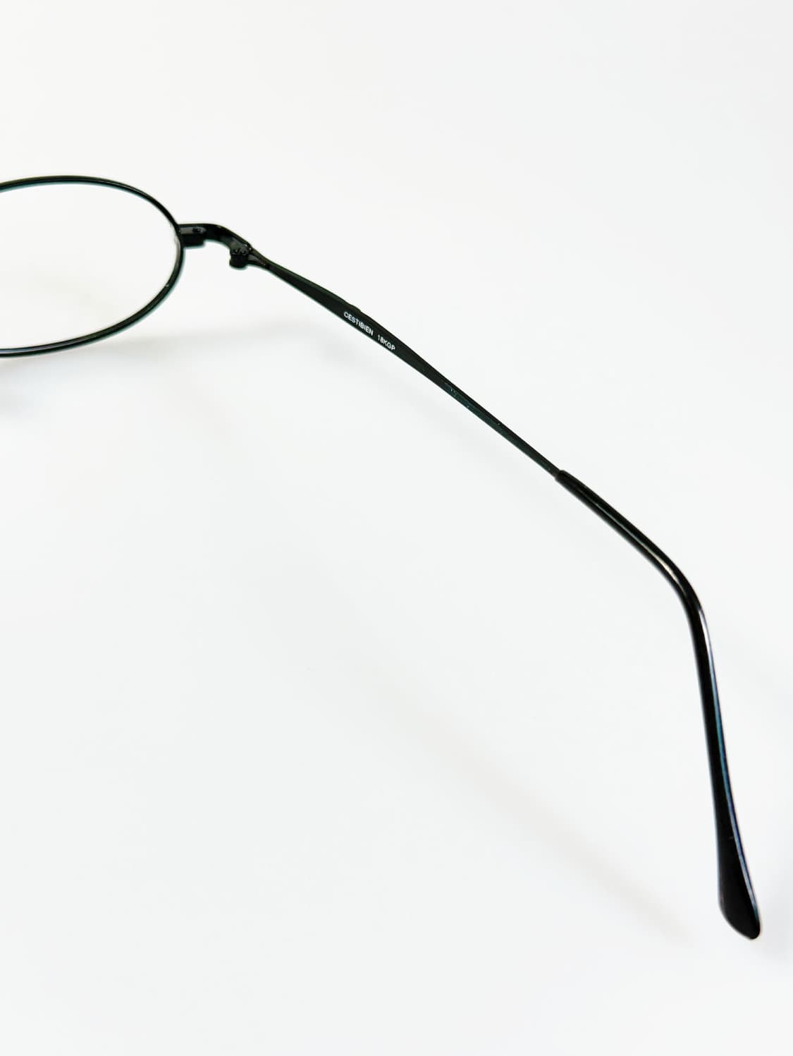 CESTIBIEN 블랙 슬림 오벌 메탈 빈티지 안경 상품이미지6