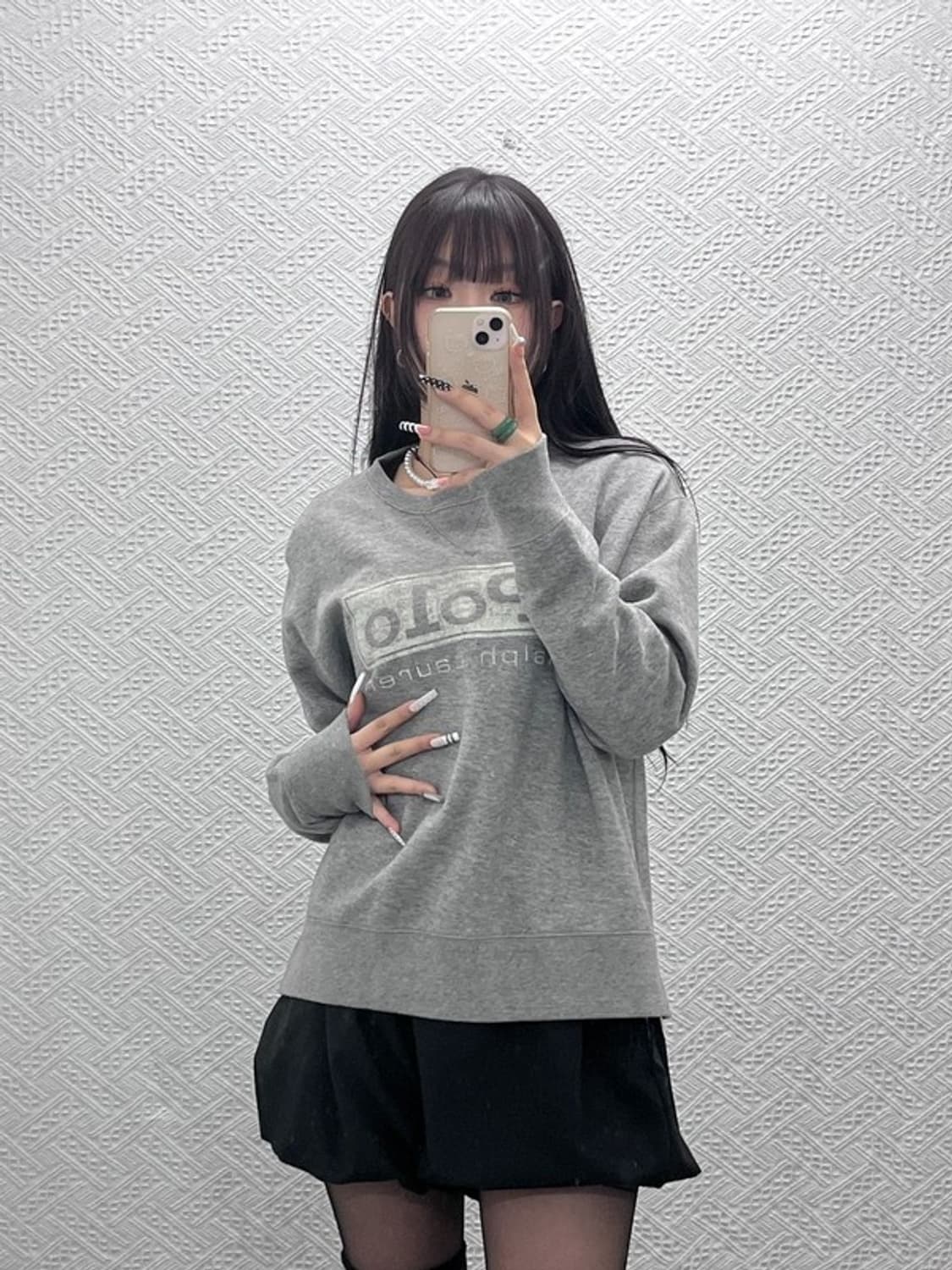 폴로 랄프로렌 희귀 빈티지 데미지 프린팅 맨투맨 M C10699 상품이미지1