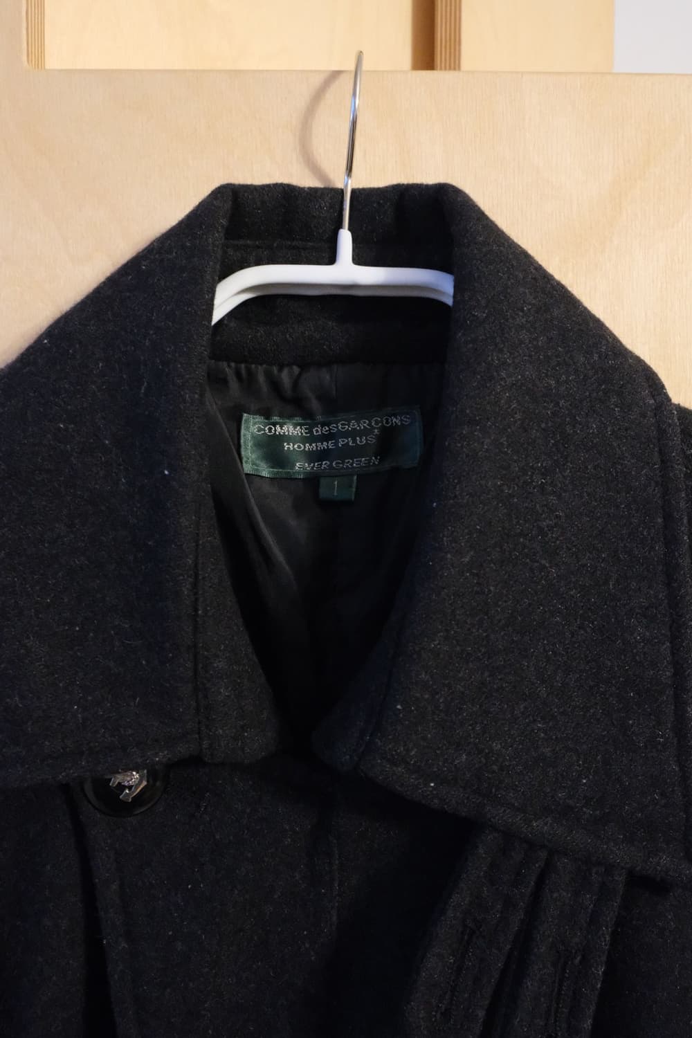  HOMME PLUS EVER GREEN Zip Peacoat 상품이미지3